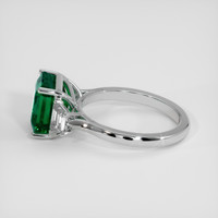 2.98 Ct. Emerald Ring, 18K White Gold 4