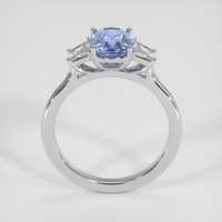 2.33 Ct. Blue Sapphire Ring, 18K White Gold 3