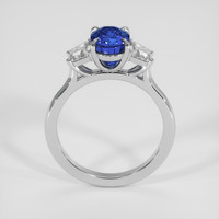 2.22 Ct. Blue Sapphire Ring, 18K White Gold 3