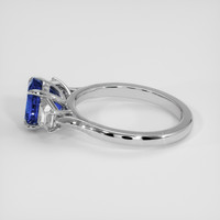 2.22 Ct. Blue Sapphire Ring, 18K White Gold 4
