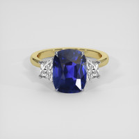 2.81 Ct. Blue Sapphire Ring, 14K White & Yellow 1