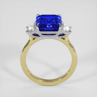 3.37 Ct. Blue Sapphire Ring, 14K White & Yellow 3