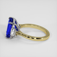 3.37 Ct. Blue Sapphire Ring, 14K White & Yellow 4