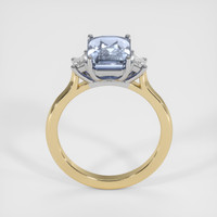 3.65 Ct. Blue Sapphire Ring, 18K White & Yellow 3