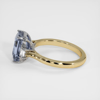 3.65 Ct. Blue Sapphire Ring, 18K White & Yellow 4