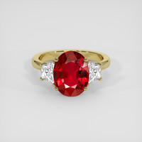 2.35 Ct. Ruby Ring, 10K Yellow Gold 1