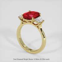 2.35 Ct. Ruby Ring, 10K Yellow Gold 2