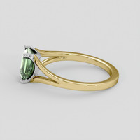3.64 Ct. Green Sapphire Ring, 10K Yellow Gold 4