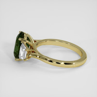 3.87 Ct. Green Sapphire Ring, 14K Yellow Gold 4