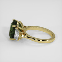 6.45 Ct. Green Sapphire Ring, 14K Yellow Gold 4
