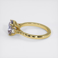 2.74 Ct. Bluish Grey Sapphire Ring, 14K Yellow Gold 4