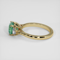 2.02 Ct. Bluish Green Sapphire Ring, 14K Yellow Gold 4