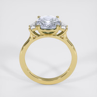 3.60 Ct. Bluish Grey Sapphire Ring, 14K Yellow Gold 3