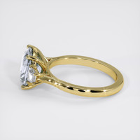 3.60 Ct. Bluish Grey Sapphire Ring, 14K Yellow Gold 4