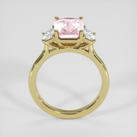 3.92 Ct. Padparadscha Sapphire Ring, 14K Yellow Gold 3