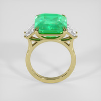 11.48 Ct. Emerald Ring, 18K Yellow Gold 3