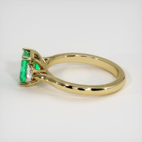1.02 Ct. Emerald Ring, 18K Yellow Gold 4