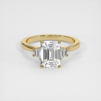 2.50 Ct. White Sapphire Ring, 18K Yellow Gold 1