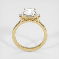 2.50 Ct. White Sapphire Ring, 18K Yellow Gold 3