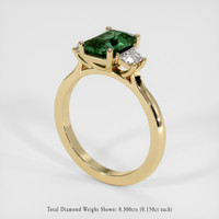 1.74 Ct. Green Sapphire Ring, 18K Yellow Gold 2