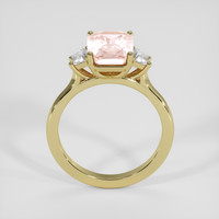 3.92 Ct. Padparadscha Sapphire Ring, 18K Yellow Gold 3