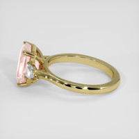 3.92 Ct. Padparadscha Sapphire Ring, 18K Yellow Gold 4