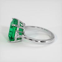 6.20 Ct. Emerald Ring, Platinum 950 4