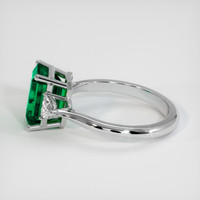 2.90 Ct. Emerald Ring, Platinum 950 4