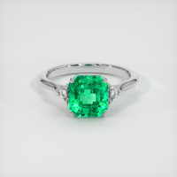 2.93 Ct. Emerald Ring, Platinum 950 1