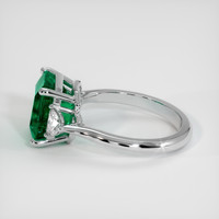 2.94 Ct. Emerald Ring, Platinum 950 4