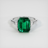 4.85 Ct. Emerald Ring, Platinum 950 1