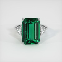 7.99 Ct. Emerald Ring, Platinum 950 1