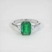 2.25 Ct. Emerald Ring, Platinum 950 1