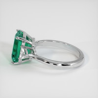 4.74 Ct. Emerald Ring, Platinum 950 4