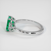 1.35 Ct. Emerald Ring, Platinum 950 4