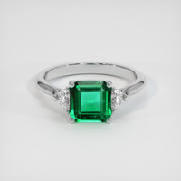 1.41 Ct. Emerald Ring, Platinum 950 1