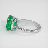 4.45 Ct. Emerald Ring, Platinum 950 4