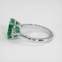 3.66 Ct. Emerald Ring, Platinum 950 4