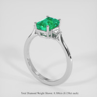 1.96 Ct. Emerald Ring, Platinum 950 2