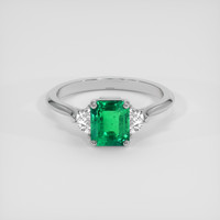 1.30 Ct. Emerald Ring, Platinum 950 1