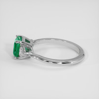 1.30 Ct. Emerald Ring, Platinum 950 4