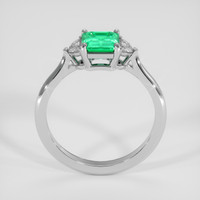 1.00 Ct. Emerald Ring, Platinum 950 3