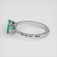 1.00 Ct. Emerald Ring, Platinum 950 4