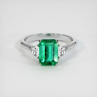 1.86 Ct. Emerald Ring, Platinum 950 1