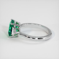 1.86 Ct. Emerald Ring, Platinum 950 4