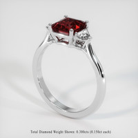 1.71 Ct. Gemstone Ring, Platinum 950 2