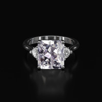 3.43 Ct. Gemstone Ring, Platinum 950 1