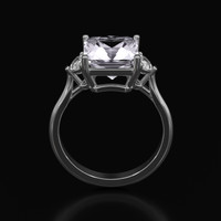 3.43 Ct. Gemstone Ring, Platinum 950 3