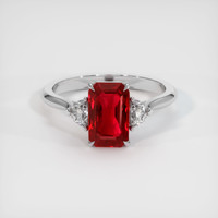 2.01 Ct. Ruby Ring, Platinum 950 1