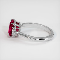 2.31 Ct. Ruby Ring, Platinum 950 4